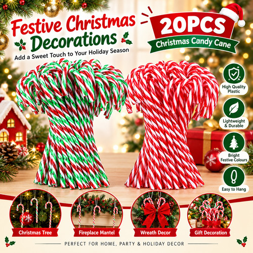 Christmas candy canes 20pcs - christmas,
