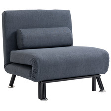  Faux Suede 5-Position Futon