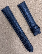 Hirsch 18mm Black Crocodile Leather Watch Strap, Elegant And Durable