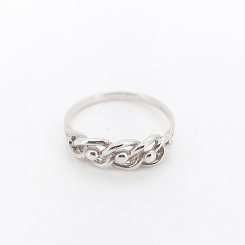 Silver keepers knot ring twist - knot,