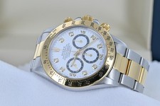 Rolex Daytona Cosmograph Ref 16523 With Factory Inverted 6 Diamond Dial 1997