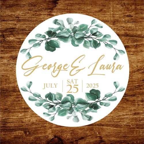 Personalised wedding stickers - personalised,