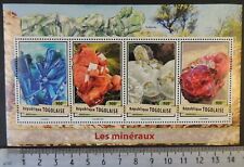 Togo 2017 minerals linerite vanadinite corindon torbernite m/sheet mnh
