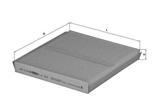 Interior air filter mahle fits - interior,