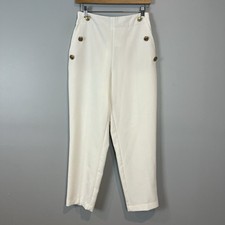 ZARA White Sailor Pants Size