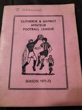 CLITHEROE & DISTRICT AMATEUR FOOTBALL LEAGUE HANDBOOK SEASON 1971-72