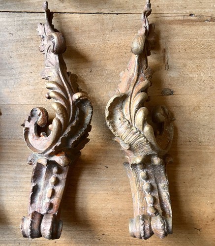 Pair large bronze gilt - bronze,