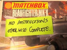 1/72 scale MATCHBOX  BRISTOL BEAUFIGHTER Mk.X   MODEL KIT ** NO INSTRUCTIONS**