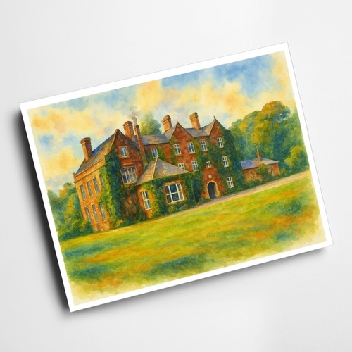 Print brookhill hall - print,