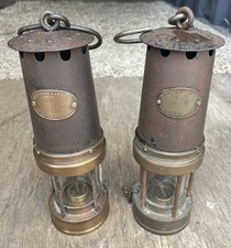 PAIR OF VINTAGE PATTERSON LAMPS LTD TYPE A3 MINING LAMPS.. MINERS SAFETY LAMPS