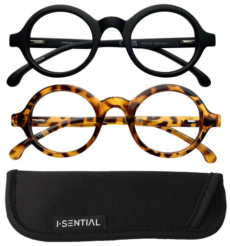 Round reading glasses spring - reading,