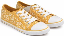 Yellow floral canvas - tu,