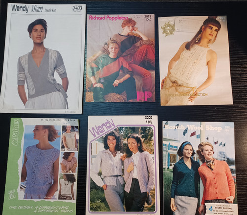 Patterns vintage 1980s - x5,