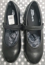 Simply by Start Rite Girls Black Leather  School Shoes UK 4W EU 37W