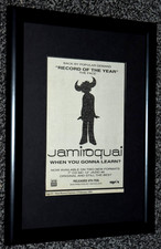 JAMIROQUAI band framed A4 1992 when you DEBUT SINGLE original promo ART poster