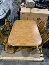 Solid Oak Dining Room Table