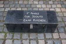 Vintage Cub Scouts Camp Kitchen Box, camping equipment, trunk, container