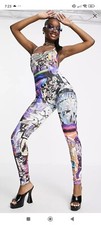 Jaded London Collage Jumpsuit backless 10 party asos pattern leotard street
