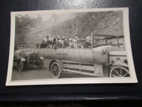 Postcard oxford charabanc - of,