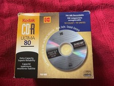 Kodak CD-R Ultima 80 10 pack 1x~12x Speed 700MB 80 Min New Scuffed Box 