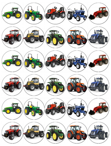 Tractors themed edible - tractors,