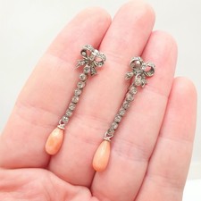 Antique Solid Silver Coral