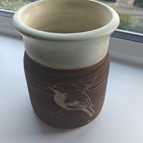 Vintage studio pottery vase - vintage,