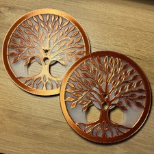 Pair of Tree of Life Reel to Reel Spools – Bronze & Transparent - Take Up Reel