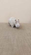 Next Grey Ceramic Hippo Ornament/home Office Animal Sculpture Figure Gift New