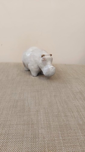 Next grey ceramic hippo - ceramic,