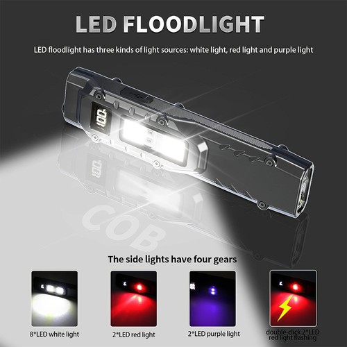 Edc tactical flashlight 1500 - edc,