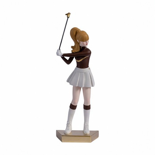 Golf girl statue - girl, tabletop