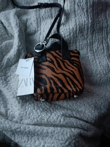 Zara animal print leather - animal,