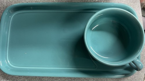 Teal solid glossy ceramic - teal,