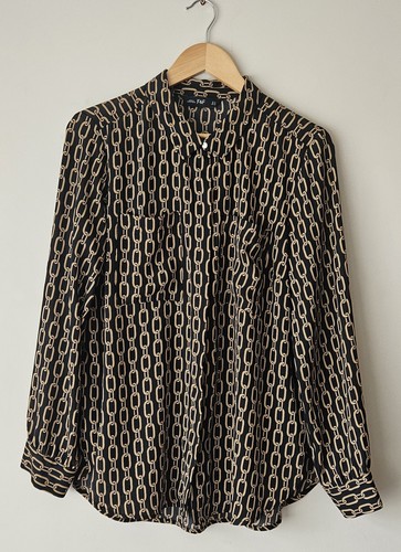 Ladies black gold - gold, chain