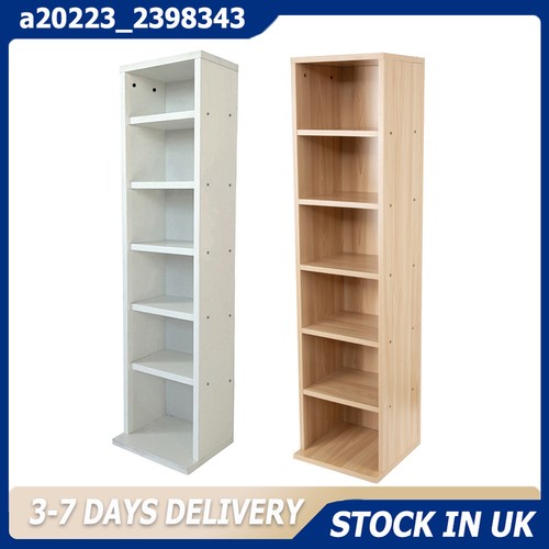 Tier wooden dvd media - 6-tier,
