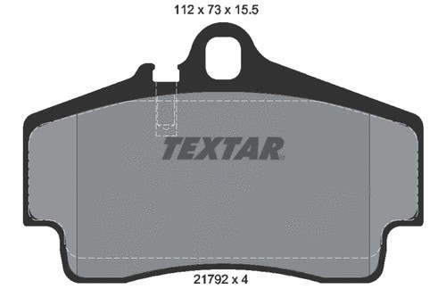 Rear brake pad set - pad,