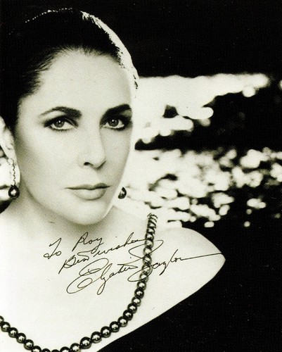 Elizabeth taylor signed - elizabeth,