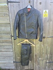 Lewis Leathers Aviakit Super Monza 445 Motorbike Bike Leathers 1970's
