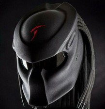 PREDATOR HELMET CUSTOM TEXT T RED SYMBOL( DOT & ECE CERTIFIED )