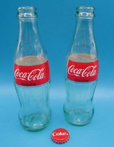 Lot pair coke green - green, empty