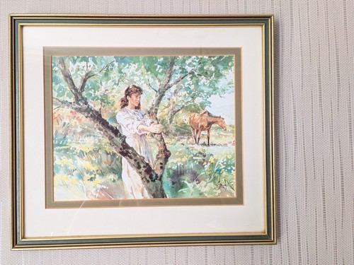 Gordon king signed print girl - signed,