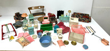 Vintage Kleeware Dolls House Furniture & Old Dolls