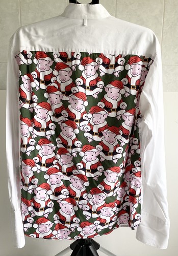Santa pigs formal shirt - santa,