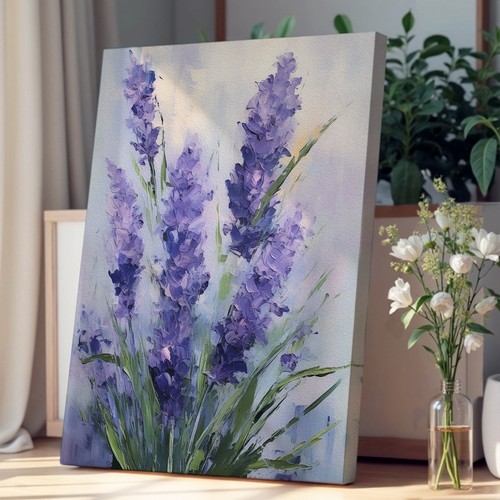 Lavender flower gestural - lavender,