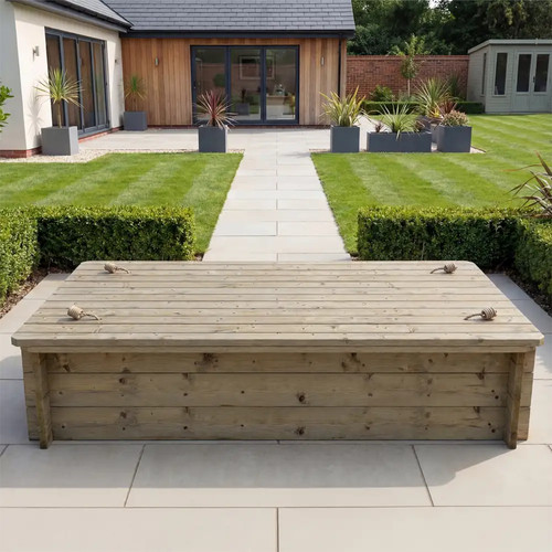 Wooden sandpit 1m - wooden, 2m