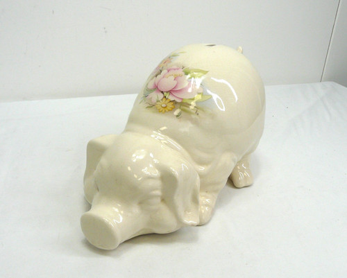 Vintage large porcelain piggy - large,