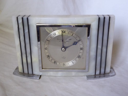 Garrard art deco clock - &,