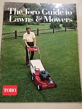 TORO Guide To Lawns & Mowers Very Detailed Original 1974 Sales Brochure