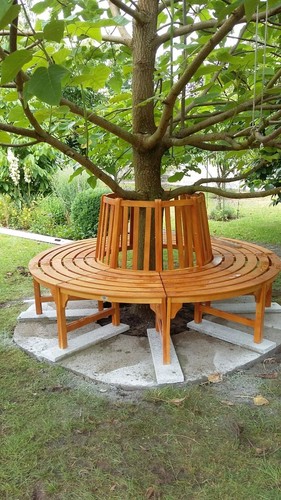 Outdoor tree bench - bench, garden